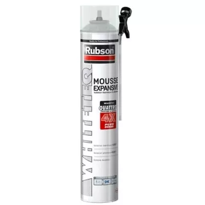 Mousse expansive thermique & phonique manuelle Rubson White aérosol 750ml