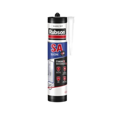 Mastic SA1H étanche en 1h Rubson cartouche 280ml Blanc