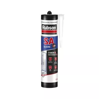 Mastic SA1H étanche en 1h Rubson cartouche 280ml Translucide