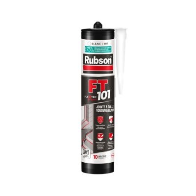 Mastic colle Joint fissure FT101 Flextec Rubson cartouche 280ml Blanc