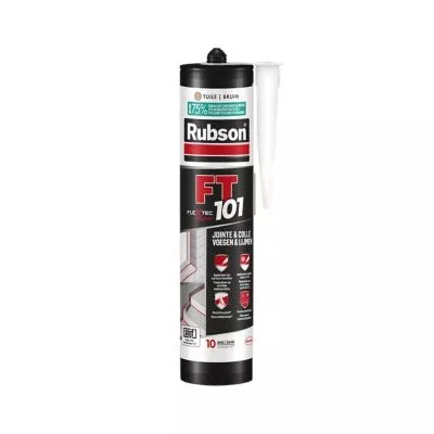 Mastic colle Joint fissure FT101 Flextec Rubson cartouche 280ml Tuile