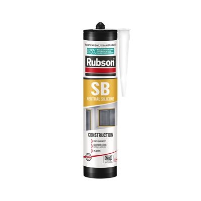 Mastic silicone Pro SNJF Rubson cartouche 280ml Translucide