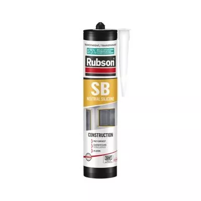 Mastic silicone Pro SNJF Rubson cartouche 280ml Translucide