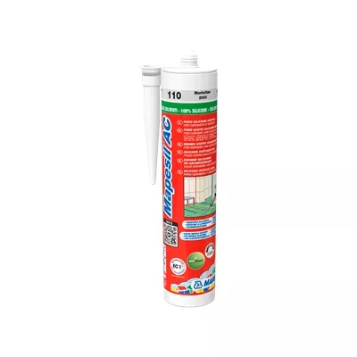 Mastic silicone acétique Mapesil AC Blanc 100 cartouche 310ml