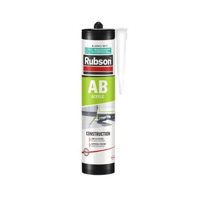 Mastic acrylique bâtiment SNJF Rubson cartouche 280ml Blanc
