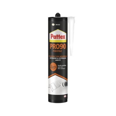 Mastic colle type néoprene Fixotac Pattex cartouche 390gr