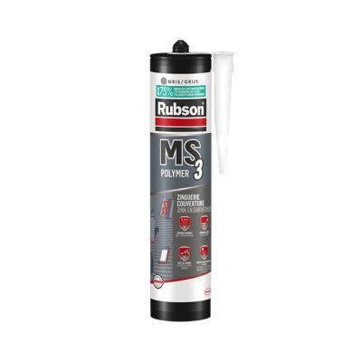 Mastic couverture zinguerie MS3 Rubson cartouche 280ml Gris