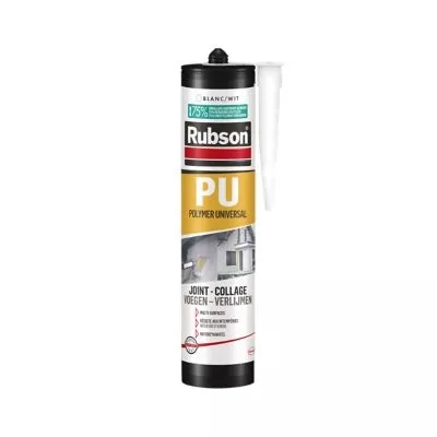 Mastic polymère joint/collage PU200 SNJF Rubson cartouche 280ml Blanc