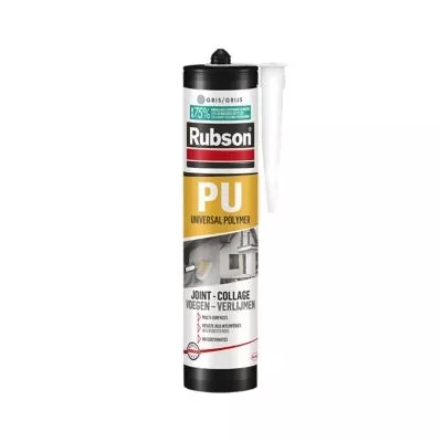 Mastic polymère joint/collage PU200 SNJF Rubson cartouche 280ml Gris