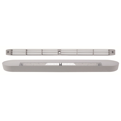 Entrée d'air en applique plastique acoustique multi-débit 15-22-30 m3/h 400 x 36mm Blanc