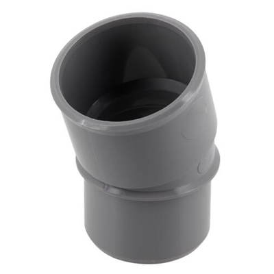 Coude pvc d'évacuation simple 20° MF D. 40mm CH2 Gris
