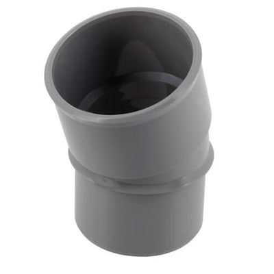 Coude pvc d'évacuation simple 20° MF D. 50mm CJ2 Gris