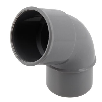 Coude pvc d'évacuation simple 67°30 MF D. 40mm CH6 Gris