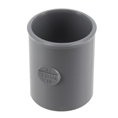 Coulisse pvc d'évacuation FF D. 40mm KH Gris