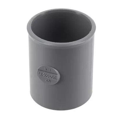 Coulisse pvc d'évacuation FF D. 40mm KH Gris