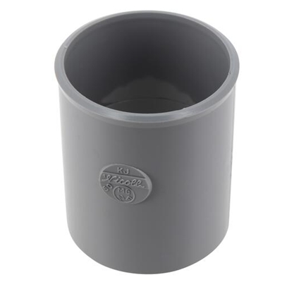 Coulisse pvc d'évacuation FF D. 50mm KJ Gris
