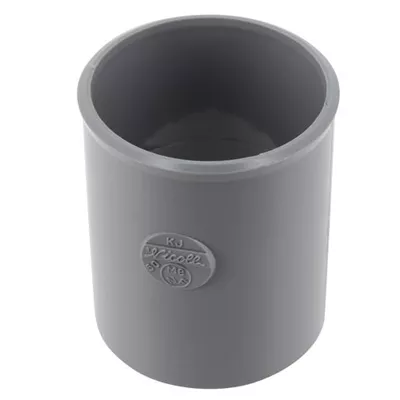 Coulisse pvc d'évacuation FF D. 50mm KJ Gris