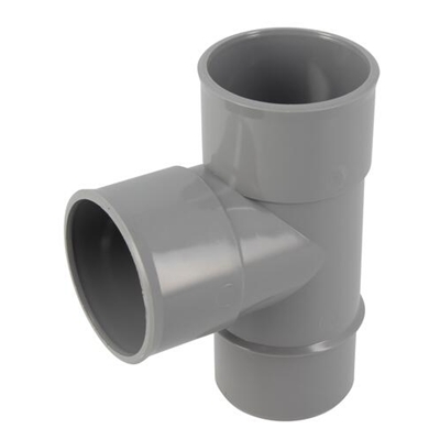 Culotte pvc d'évacuation simple 87°30 MF D. 50mm BJ18 Gris