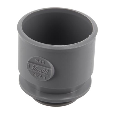 Manchette pvc d'évacuation d'adaptation à visser MF bouchon D. 40mm MFA4 Gris