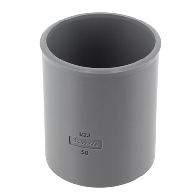 Manchon pvc d'évacuation à butée FF D. 50mm M2J Gris
