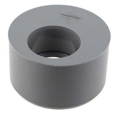 Tampon de réduction pvc d'évacuation simple MF D. 80-40mm R4 Gris