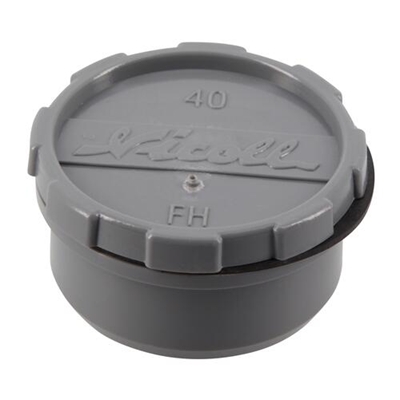 Tampon de visite pvc MF avec bouchon D. 40mm FH Gris