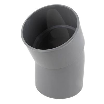 Coude pvc d'évacuation simple 30° MF D.100mm CT3 Gris