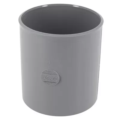 Coulisse pvc d'évacuation FF D. 100mm KT Gris