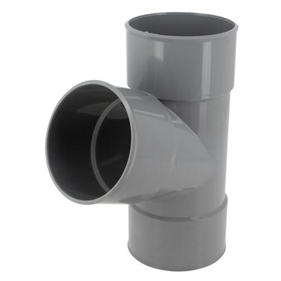 Culotte pvc d'évacuation simple 67°30 FF D. 100mm BT166 Gris