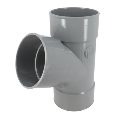 Culotte pvc d'évacuation simple 67°30 FF D. 125mm BX166 Gris