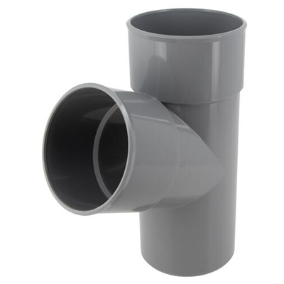 Culotte pvc d'évacuation simple 67°30 MF D. 100mm BT16 Gris