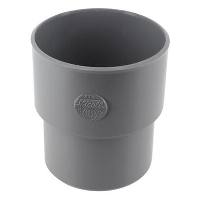 Manchette de réparation pvc d'évacuation MF D. 100-93mm ZTT Gris