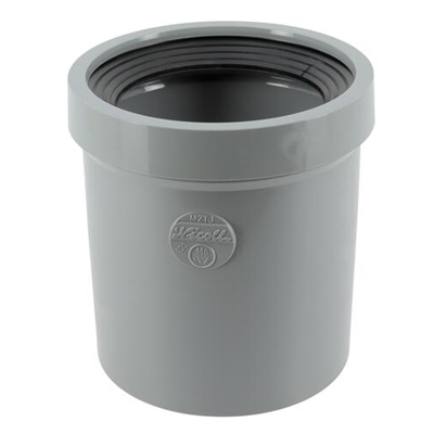 Manchon pvc d'évacuation à joint D. 100mm M2TJ Gris
