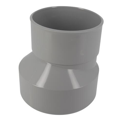 Réduction pvc d'évacuation sortie ext. excentrée MF D. 160-125mm IZ2 Gris