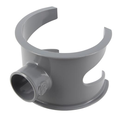 Selle pvc d'évacuation 90° MF p/ tube D. 100-32mm SL103 Gris