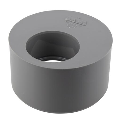 Tampon de réduction pvc d'évacuation simple MF D. 100-50mm T5 Gris