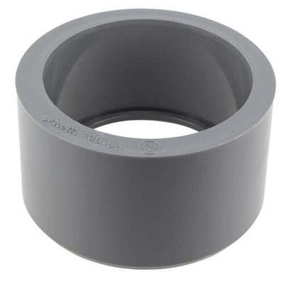 Tampon de réduction pvc d'évacuation simple MF D. 100-80mm T8 Gris