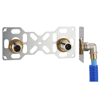 Platine double EA 150 PER à glissement D.16 2 sorties mâle fem. 20 x 27 15 x 21