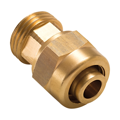 Raccord droit PER à compression D. 16mm mâle 15 x 21
