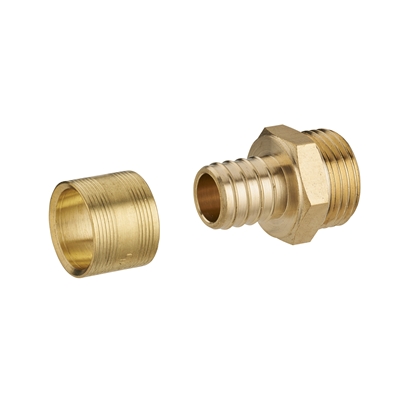 Raccord droit mâle 20 x 27 PER à glissement D. 16mm