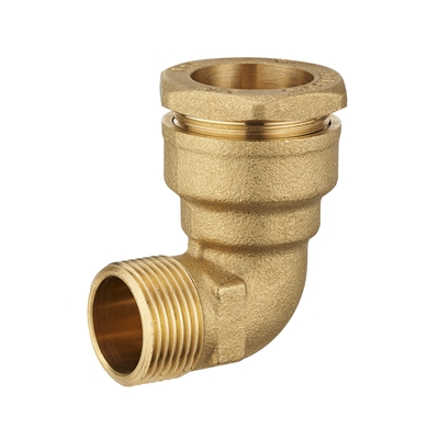 Coude polyéthylène mâle laiton D.25mm M 3/4