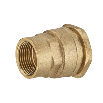Raccord laiton droit à visser femelle 20 x 27 p/ tuyau polyéthylène D. 25mm