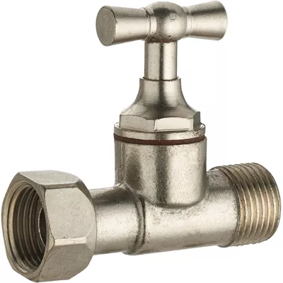 Robinet arret droit male-femelle chrome R.328I12NC