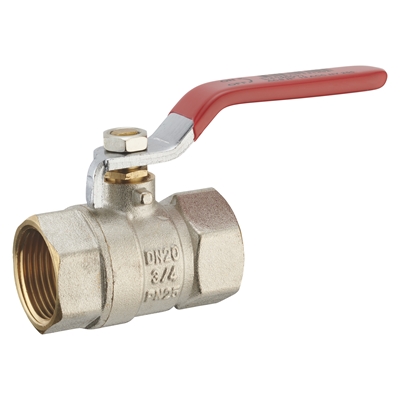 Vanne à sphère manette nickel passage total double femelle 3/4