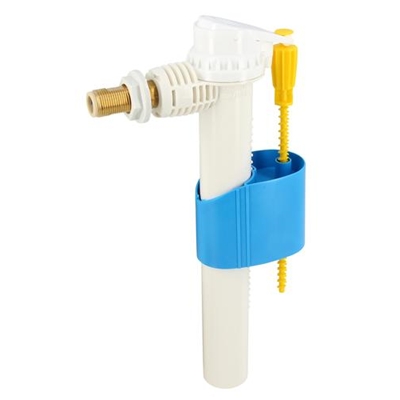 Robinet pvc silencieux p/ wc alimentation latérale about laiton 3/8 SIL10 Blanc