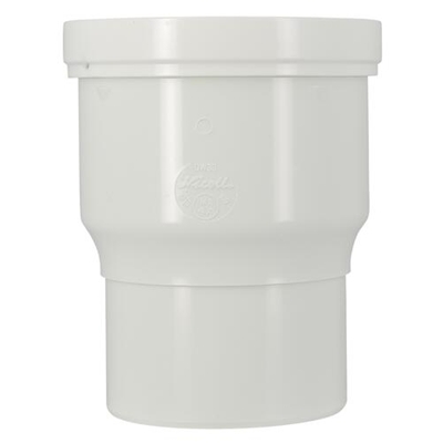 Pipe pvc d'évacuation droite p/ wc joint 85-107mm D. 100mm 1QW33 Blanc