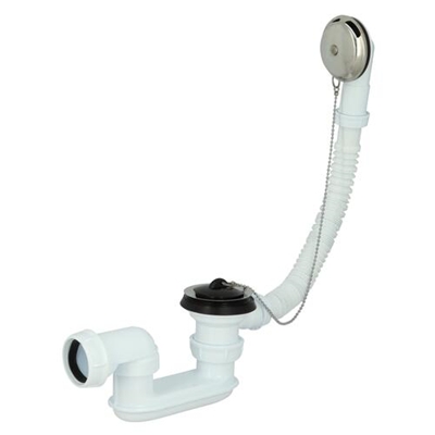Vidage PP p/ baignoire siphon-bonde à câble & chaînette B202
