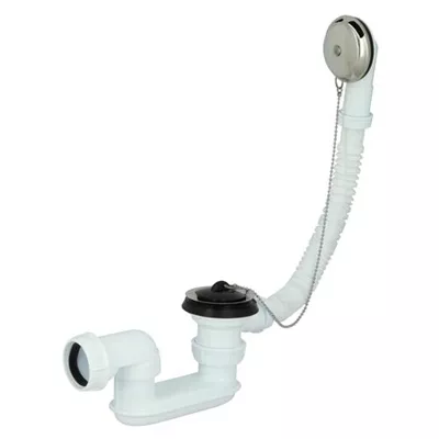 Vidage PP p/ baignoire siphon-bonde à câble & chaînette B202