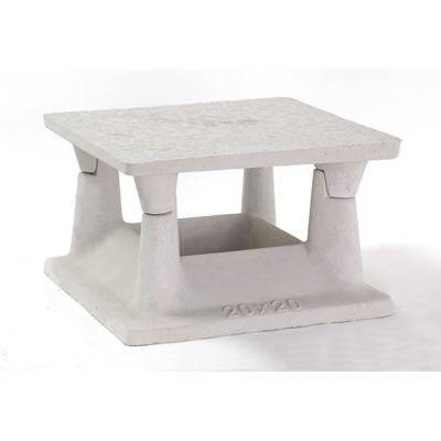 Aspirateur statique Ventyl 20 x 20cm simple enduit complet 1 base + un chapeau