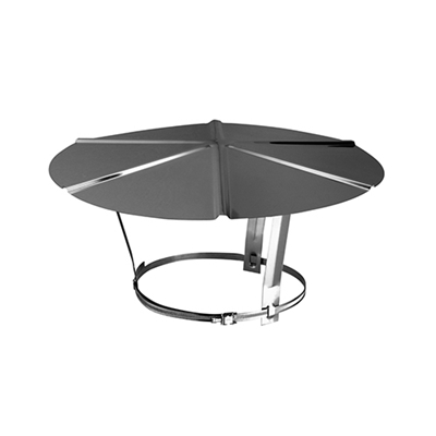 Chapeau réglable p/ Tubaginox Flexible diam. 140-200mm Inox réf. CHAP 140-200INOX